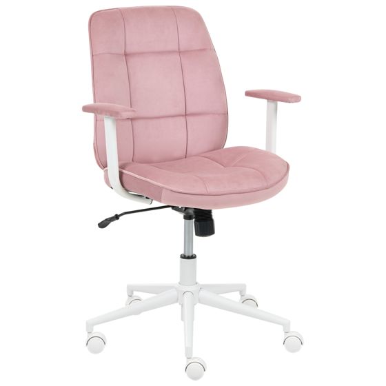 Kontorstol CARLTON Velour Lyserød