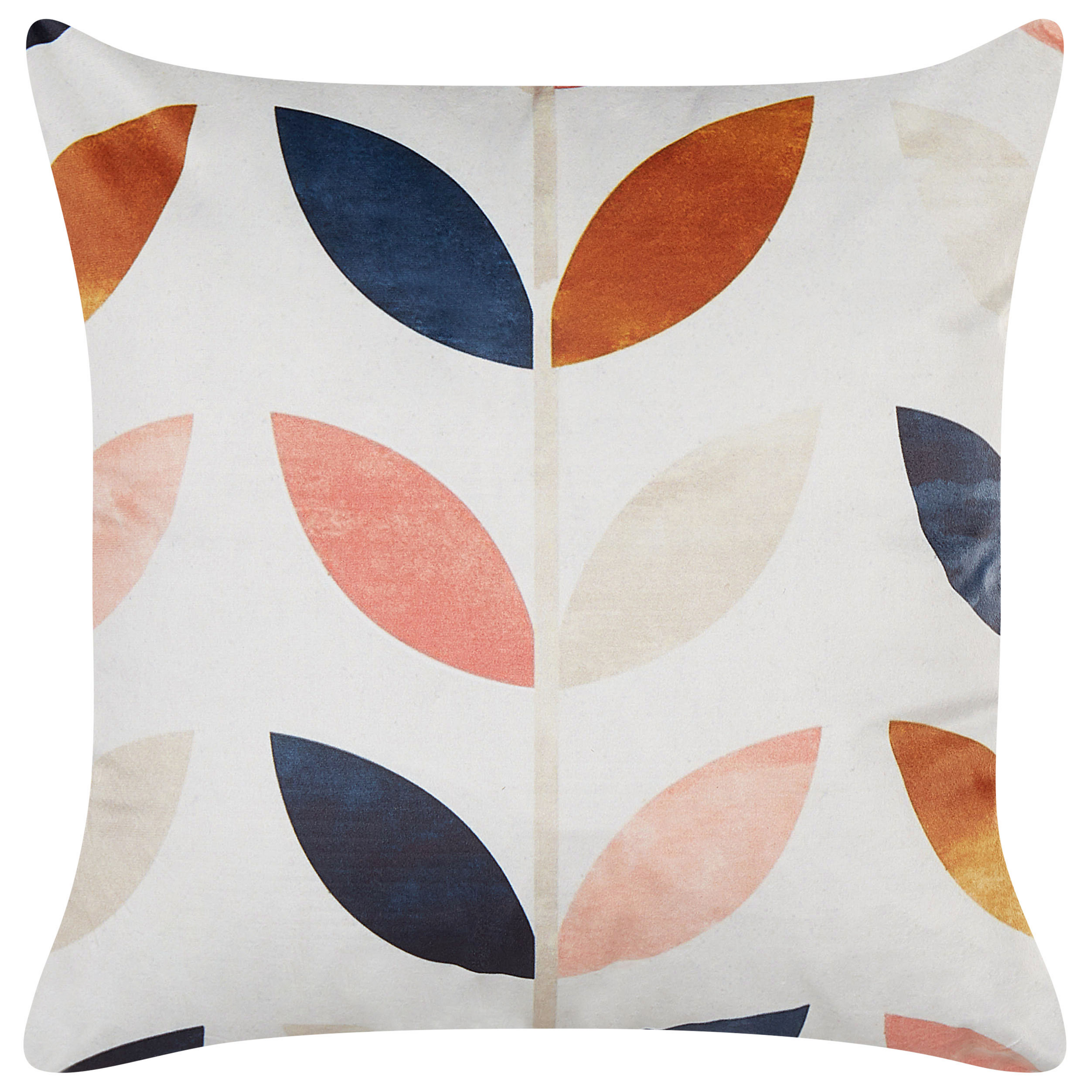 Pyntepude QUINOA 45 x 45 cm Velour Multifarvet Plante mønster