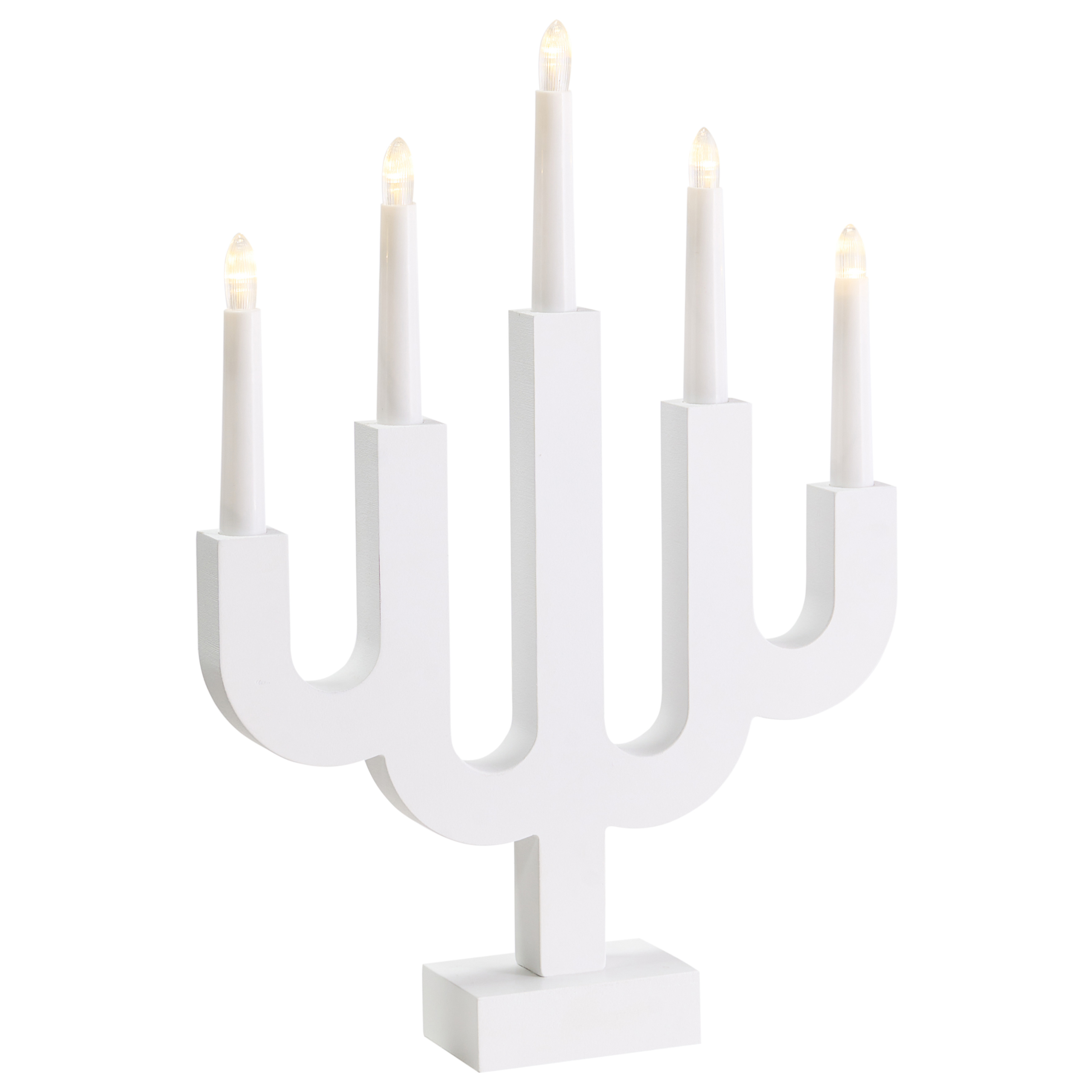 Juledekoration LED BJORKAN 42 cm Hvid