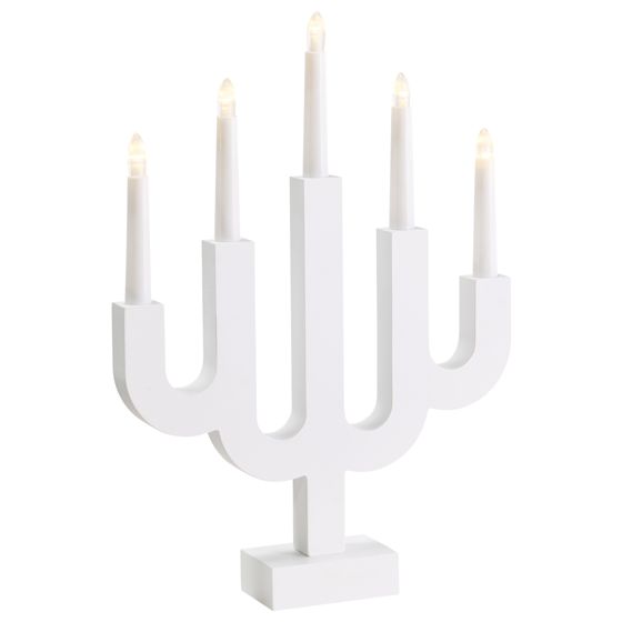 Juledekoration LED BJORKAN 42 cm Hvid