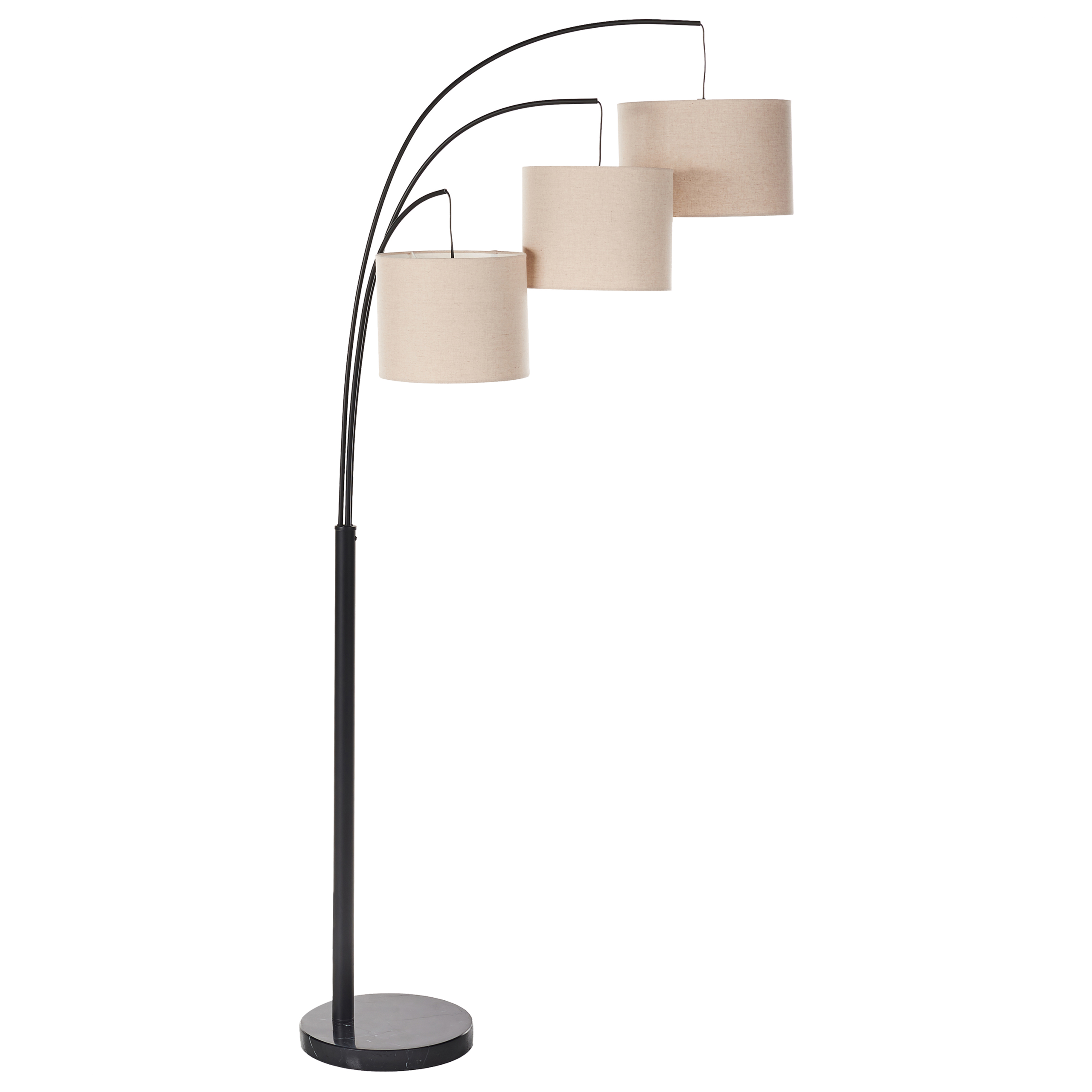 Gulvlampe CARONI Hør Beige