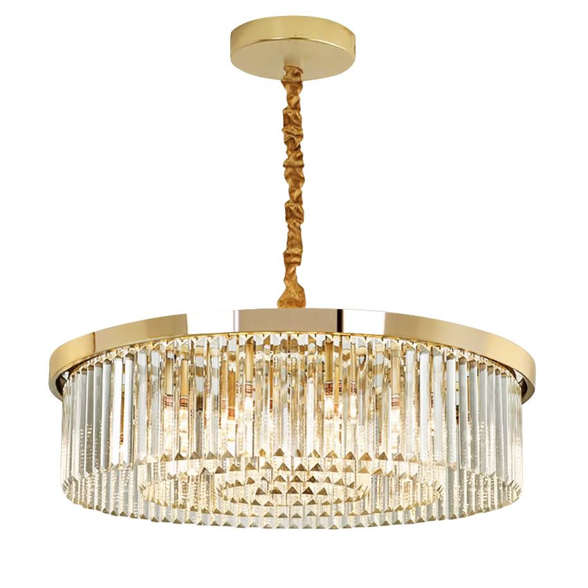 TOOLIGHT hængende loftlampe APP1531-8CPR Guld 58x58x66,5cm