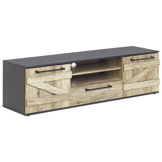 TV-bord SALTER Brun/sort