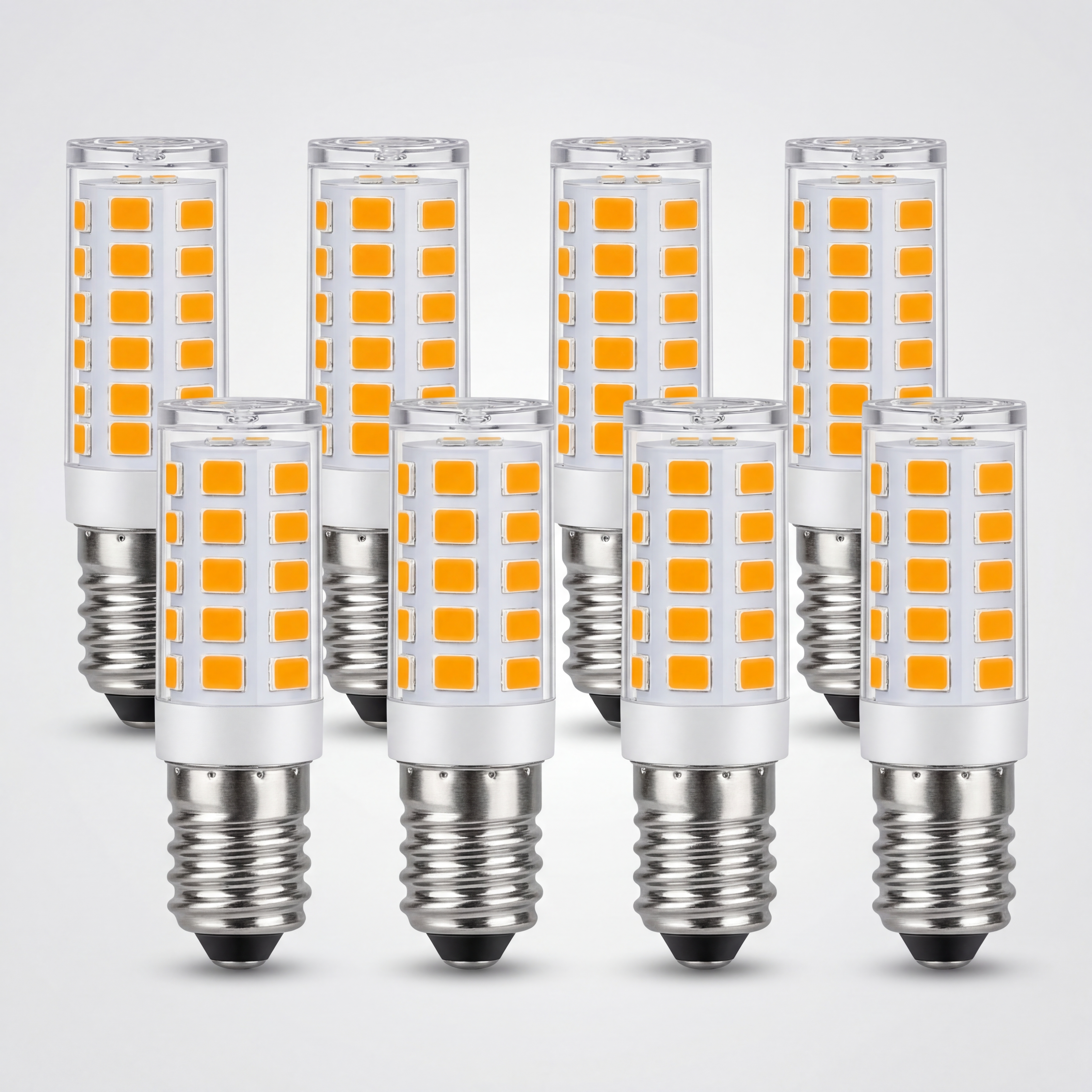 NETTLIFE E14 vintage LED-pære, 8 stk. - 2.700 K, retroglas, 2,5 W, energisparepære, E14, 8 stk.