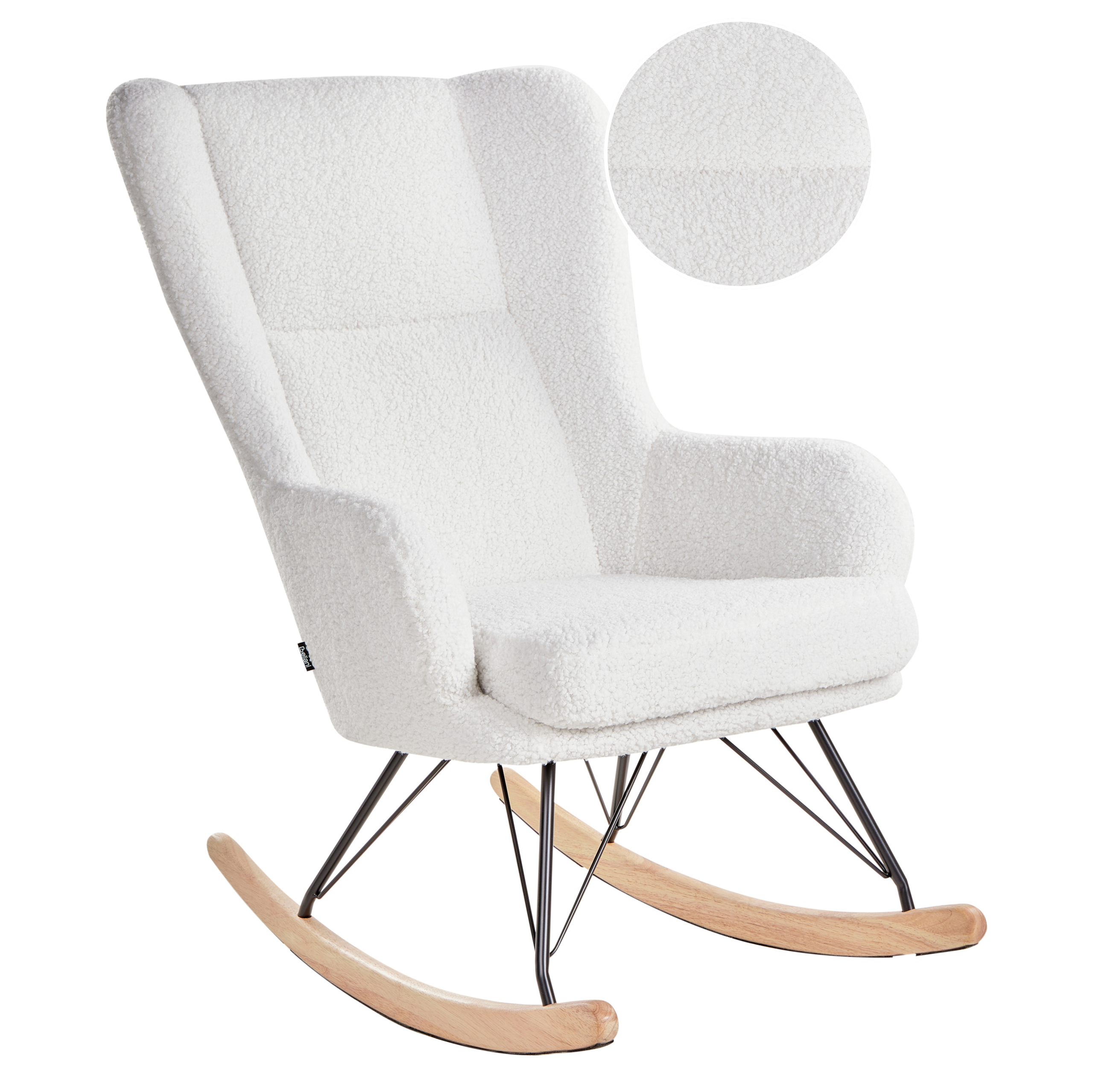 Gyngestol LUOMA Boucle Cremehvid