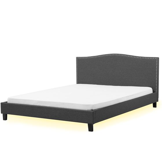 Seng MONTPELLIER 180 x 200 cm LED Hvid