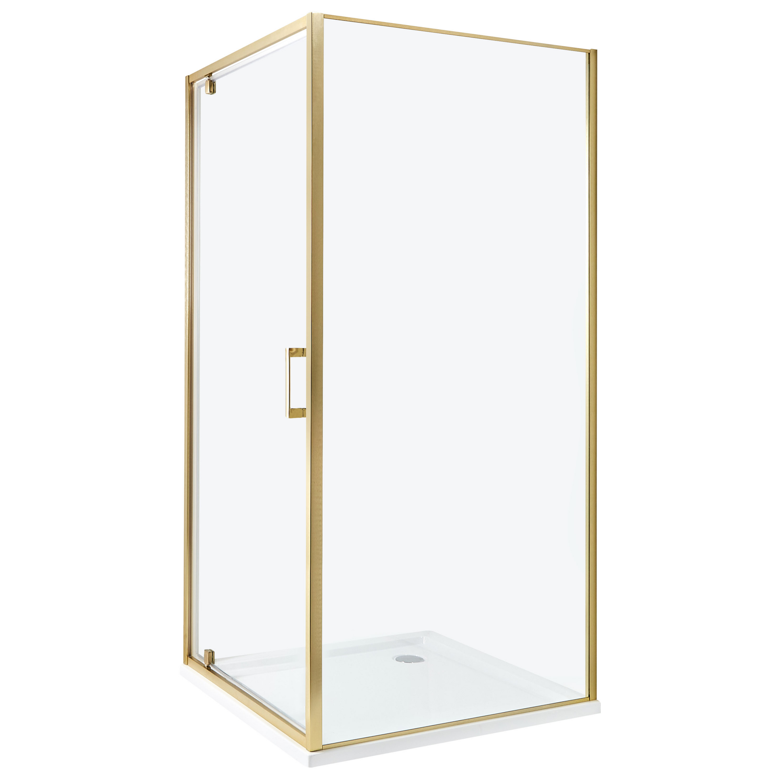 Brusekabine DARLI 90 x 90 x 185 cm Guld