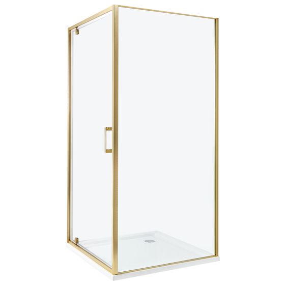 Brusekabine DARLI 90 x 90 x 185 cm Guld