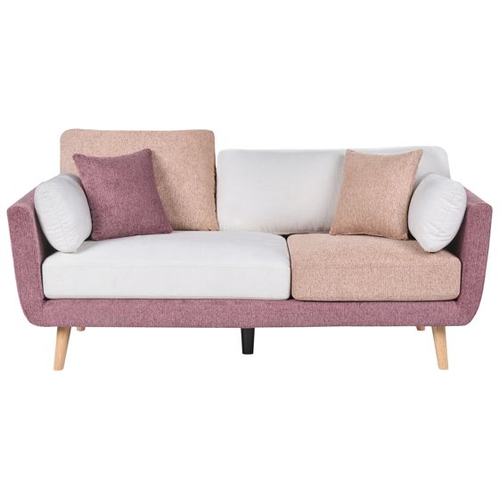 Sofa 3 personers BOLGA Lyserød