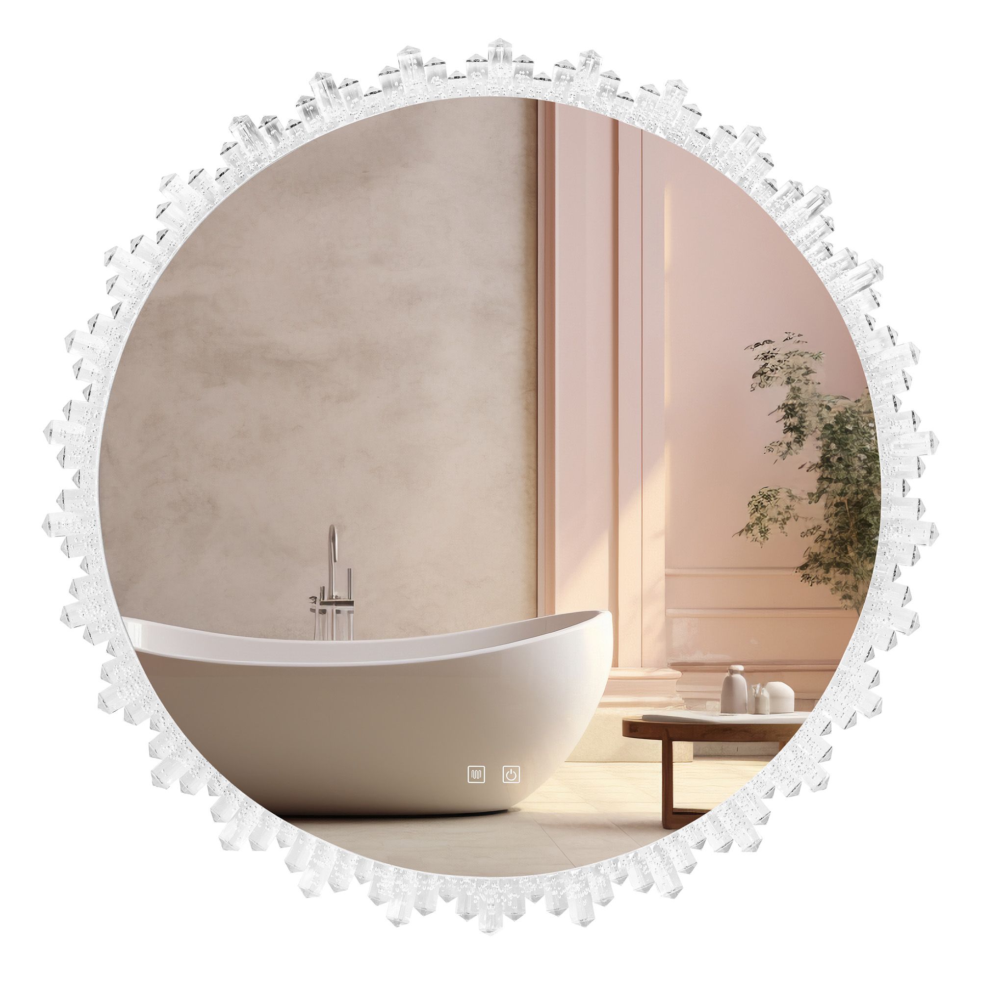 REA spejl LED X013 80x80 Gennemsigtig 80x80x80cm