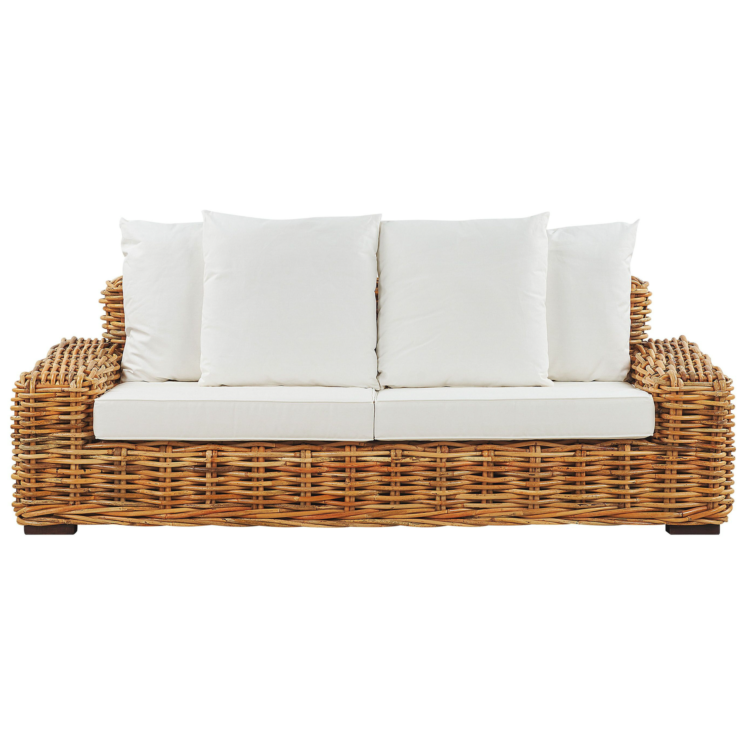Havesofa 3 personers FORLI Rattan Naturlig