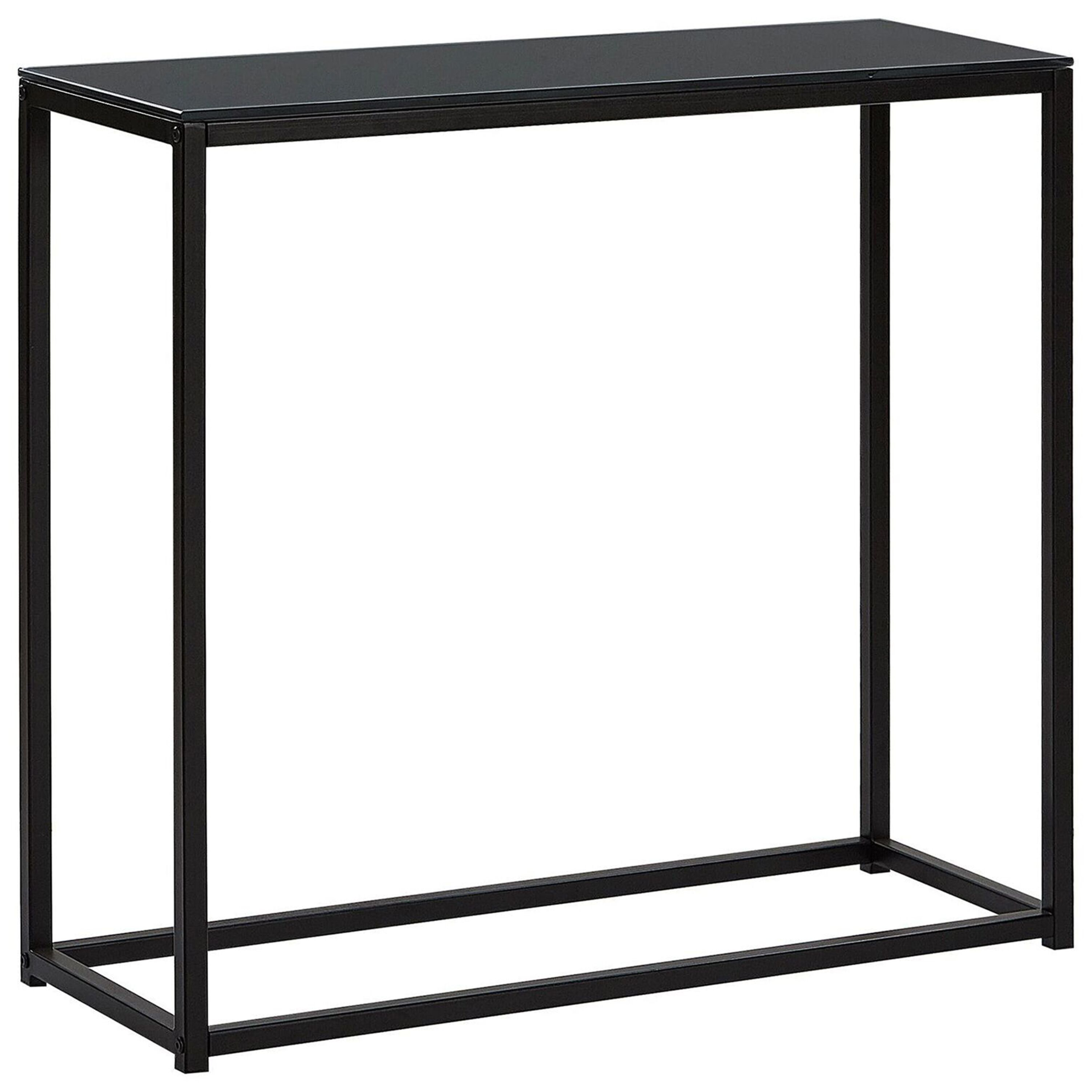 Konsolbord DELANO Hærdet glas Sort