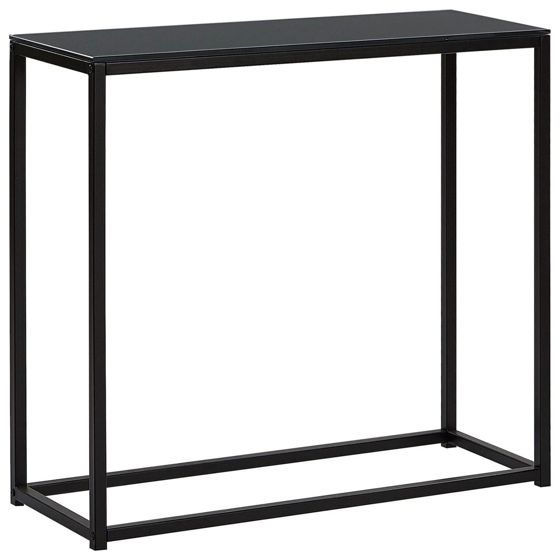Konsolbord DELANO Hærdet glas Sort