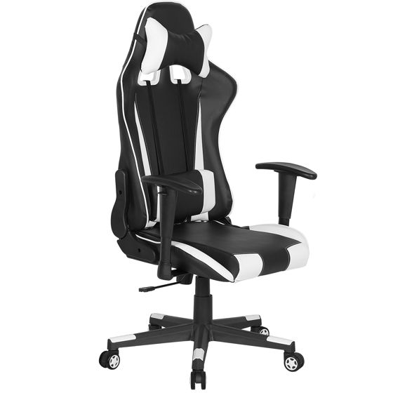 Kontorstol GAMER Kunstlæder Hvid