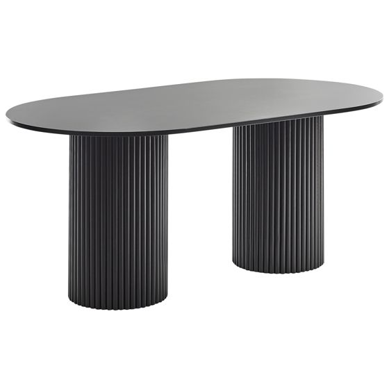 Spisebord SHERIDAN Sort 180 cm 100 cm