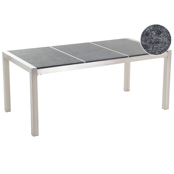 Havebord GROSSETO 180 cm 90 cm Granit Flammet Grafit