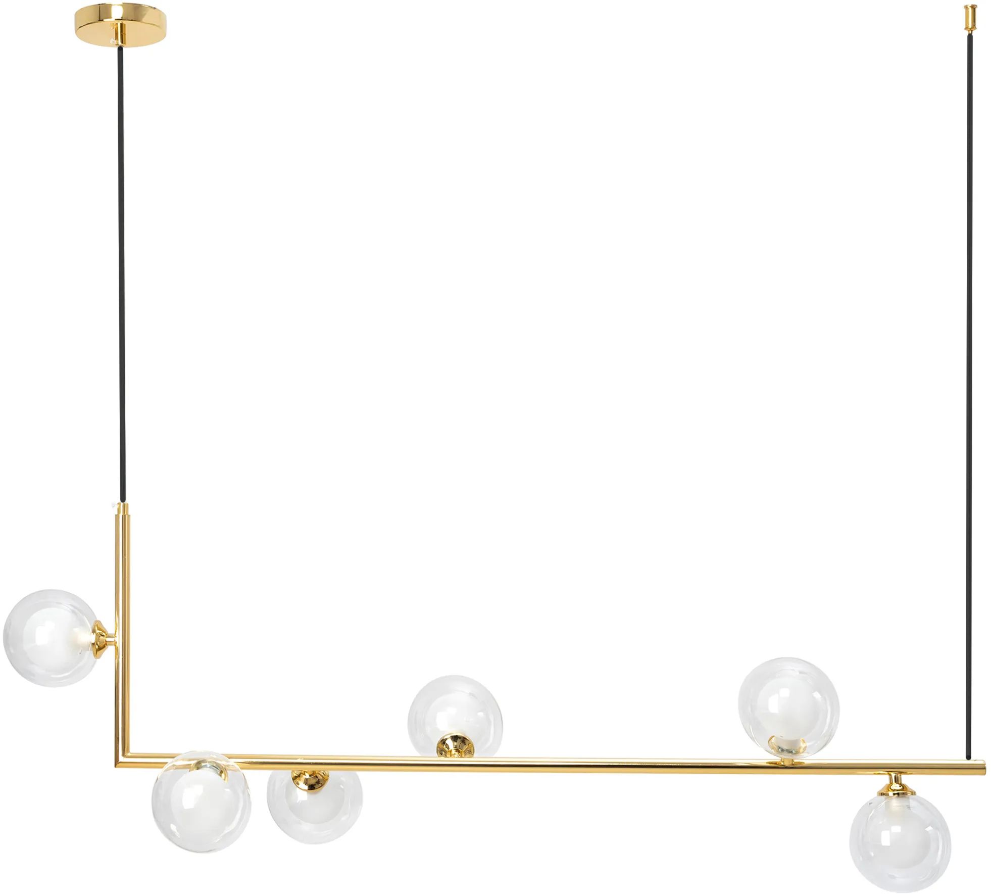 TOOLIGHT hængende loftlampe APP690-6CP Guld 90x90x106cm
