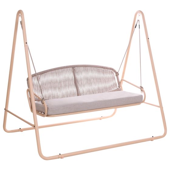 Gyngesofa NORCIA Metal Beige