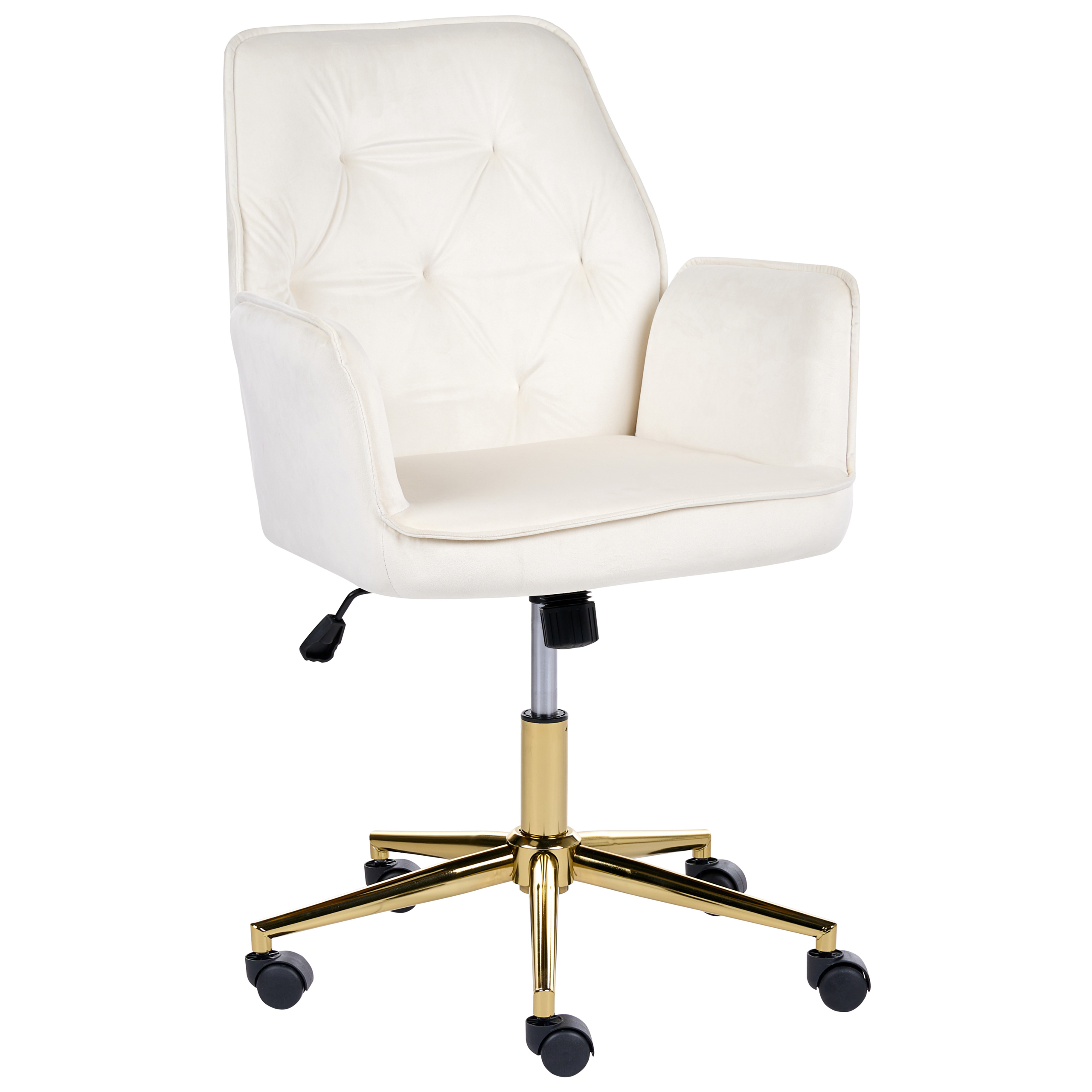 Skrivebordsstol CELARA Velour Hvid