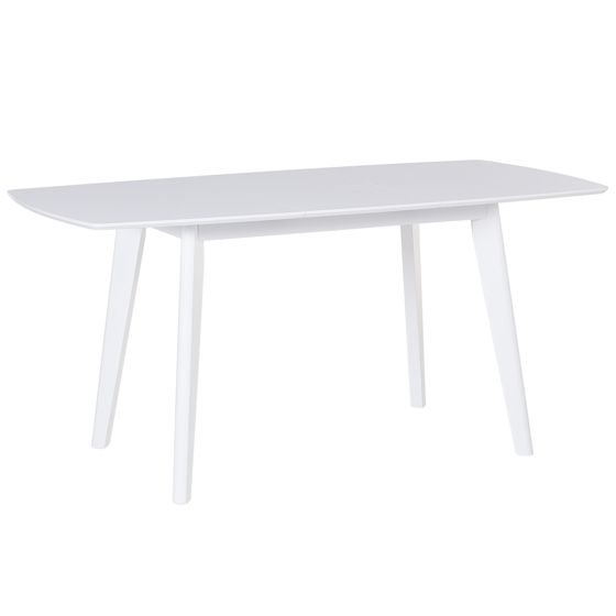 Spisebord med udtræk SANFORD Hvid 120/160 cm 80 cm