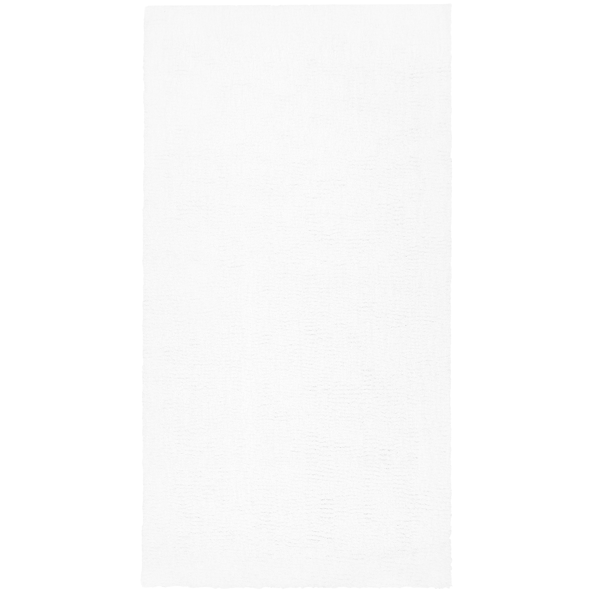Shaggy gulvtæppe DEMRE Hvid 80 x 150 cm