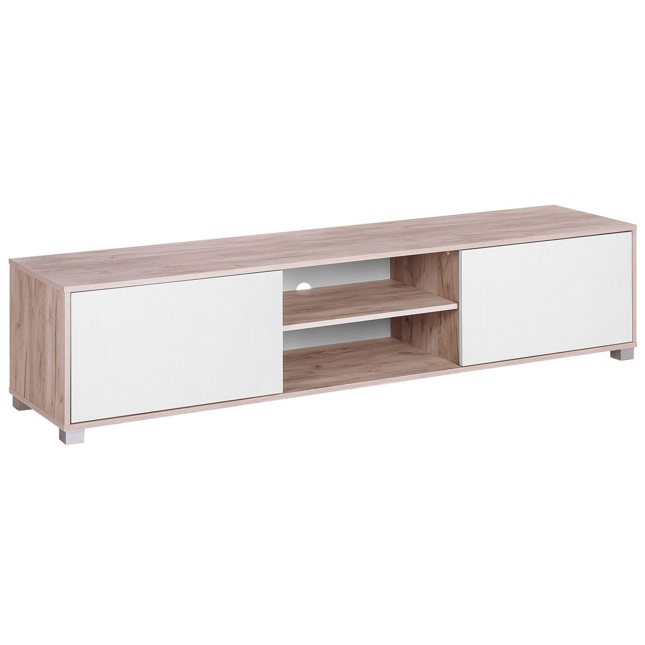 TV-bord LINCOLN Brun/hvid