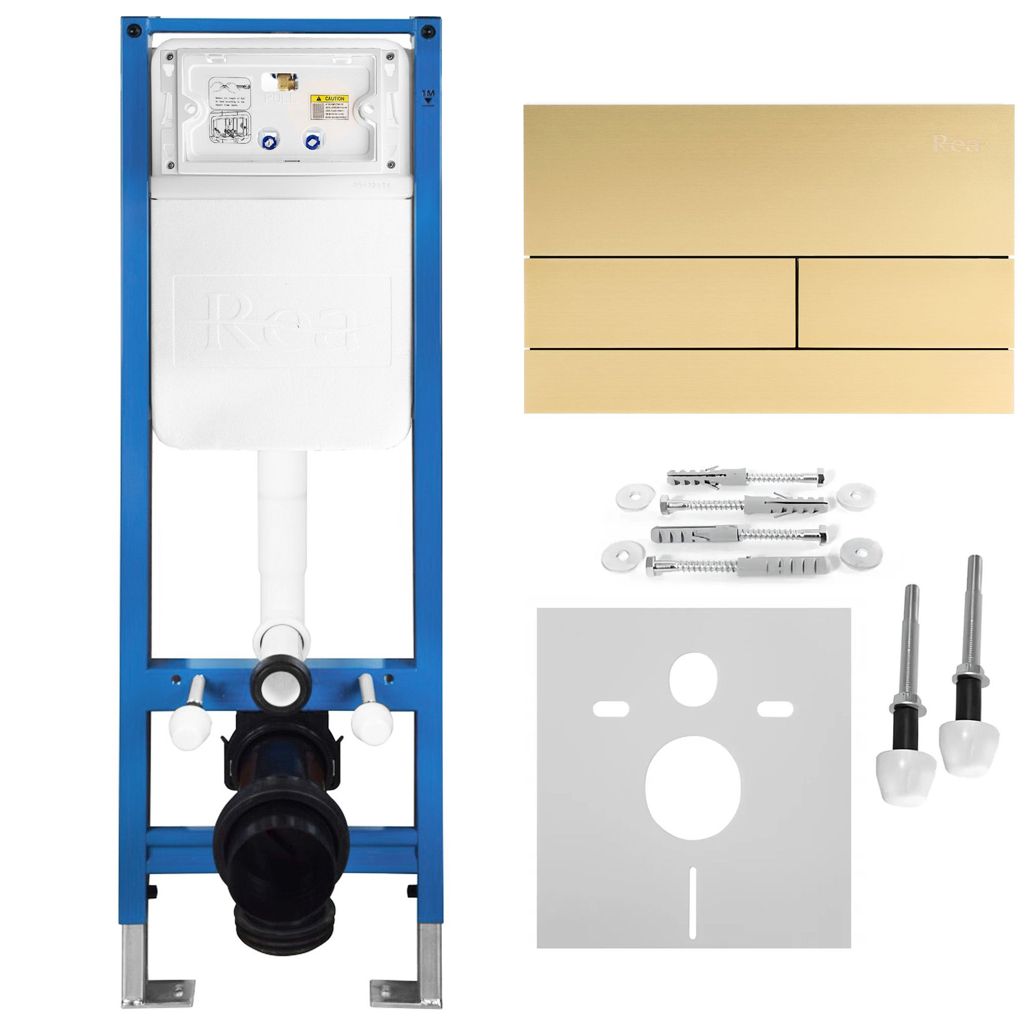 REA indbygningscisterne SLIM 024N Hvid, 22x35,2x106,2cm