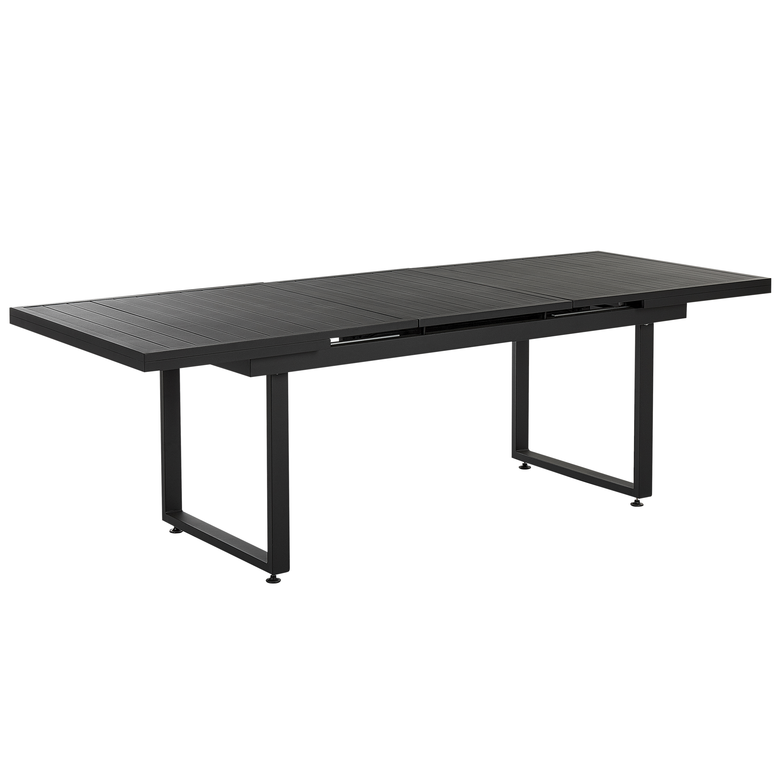 Havebord med udtræk VALCANETTO 180/240 cm 90 cm Metal Sort
