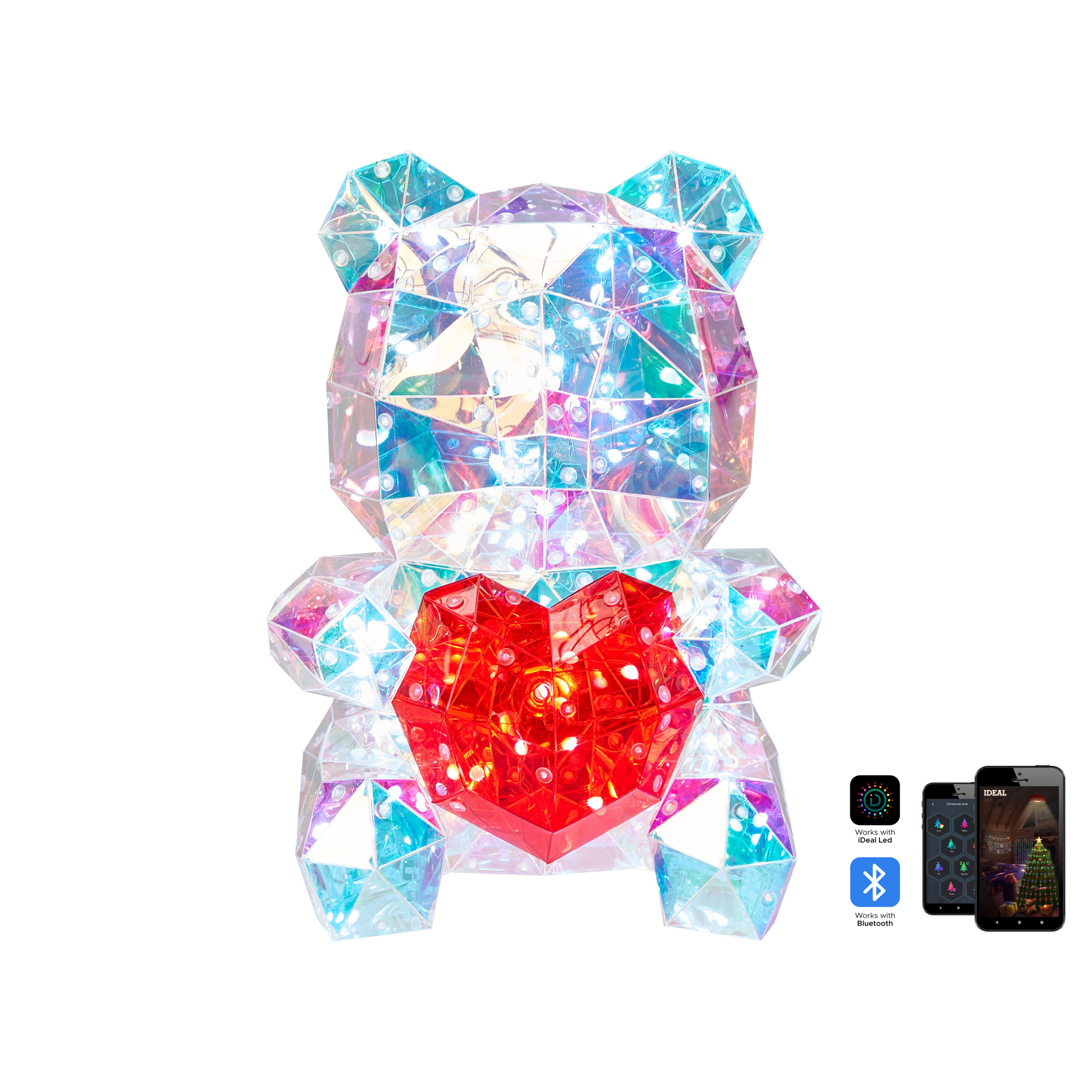LED dekoration Bamse RIGEL med app Multifarvet