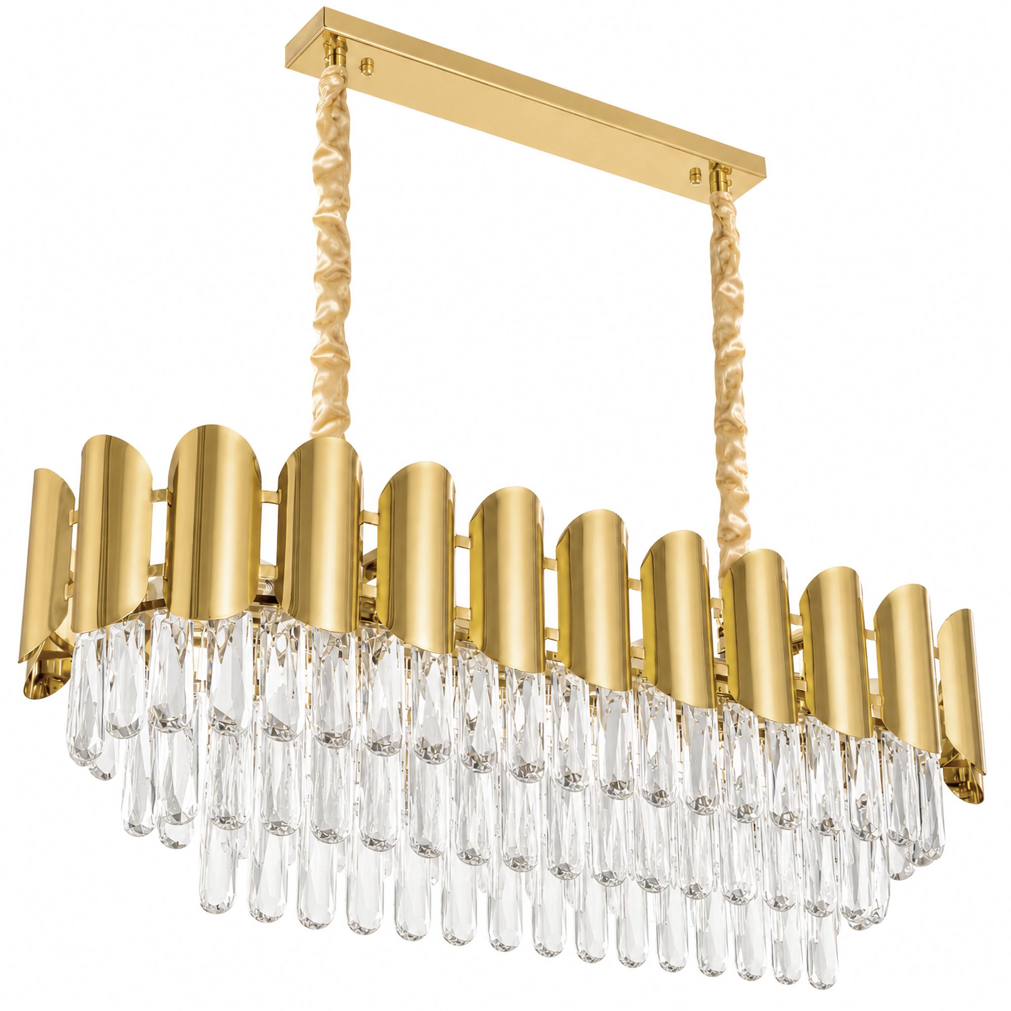 TOOLIGHT hængende loftlampe SWE101-CP Guld 80x29x20,5cm