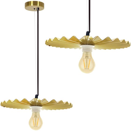 TOOLIGHT hængende loftlampe APP1453-1CP 30CM Guld 30x30x5cm