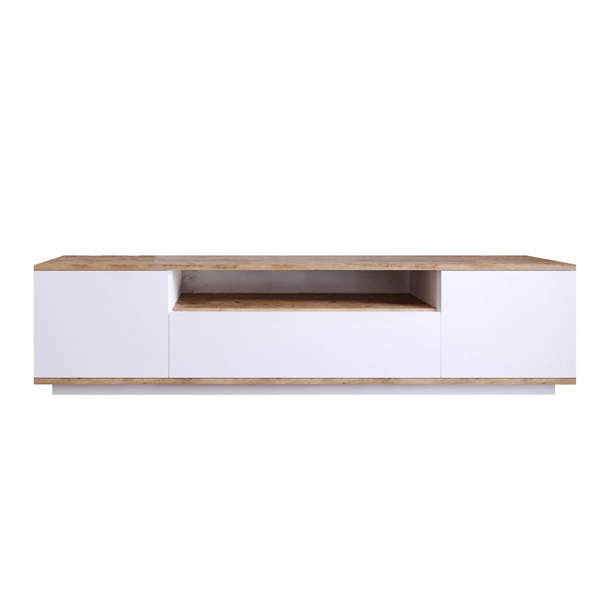 Norda Design Moderne TV-bord, 180 cm | 100% melaminbelagt, push-to-open-døre | skandinavisk design