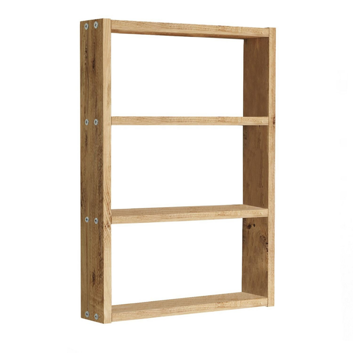 Norda Design Rustik væghylde, 43.2 x 60 x 9 cm | 100% melaminbelagt, 18 mm tyk | stilfuld opbevaringsløsning