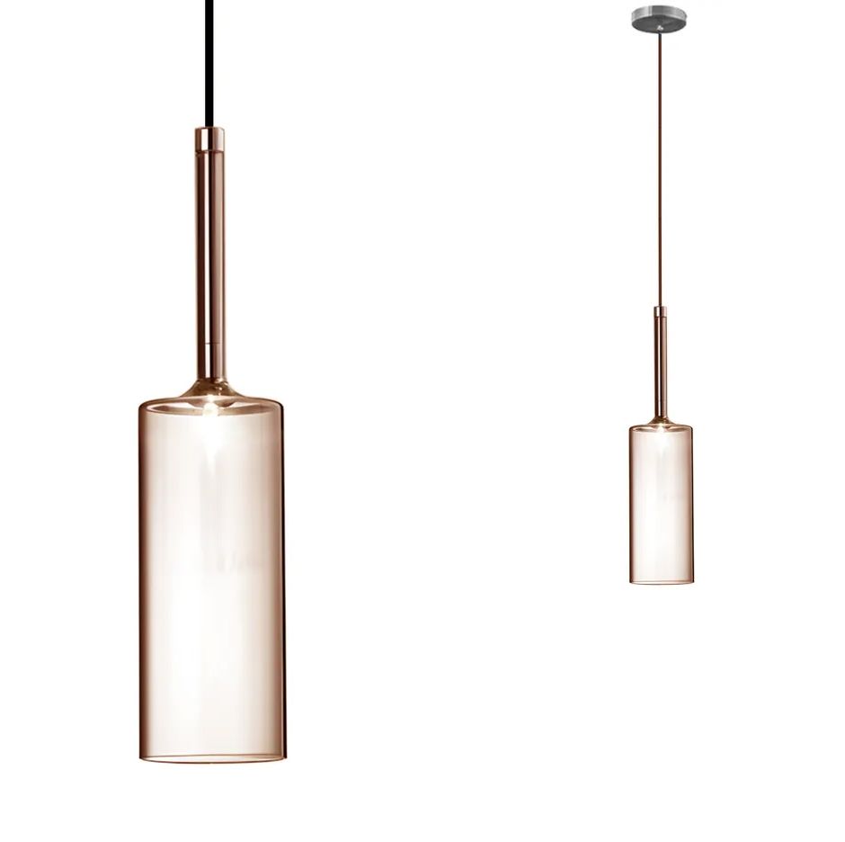 TOOLIGHT hængende loftlampe APP1700-1CP C Brun 19x8x33,5cm