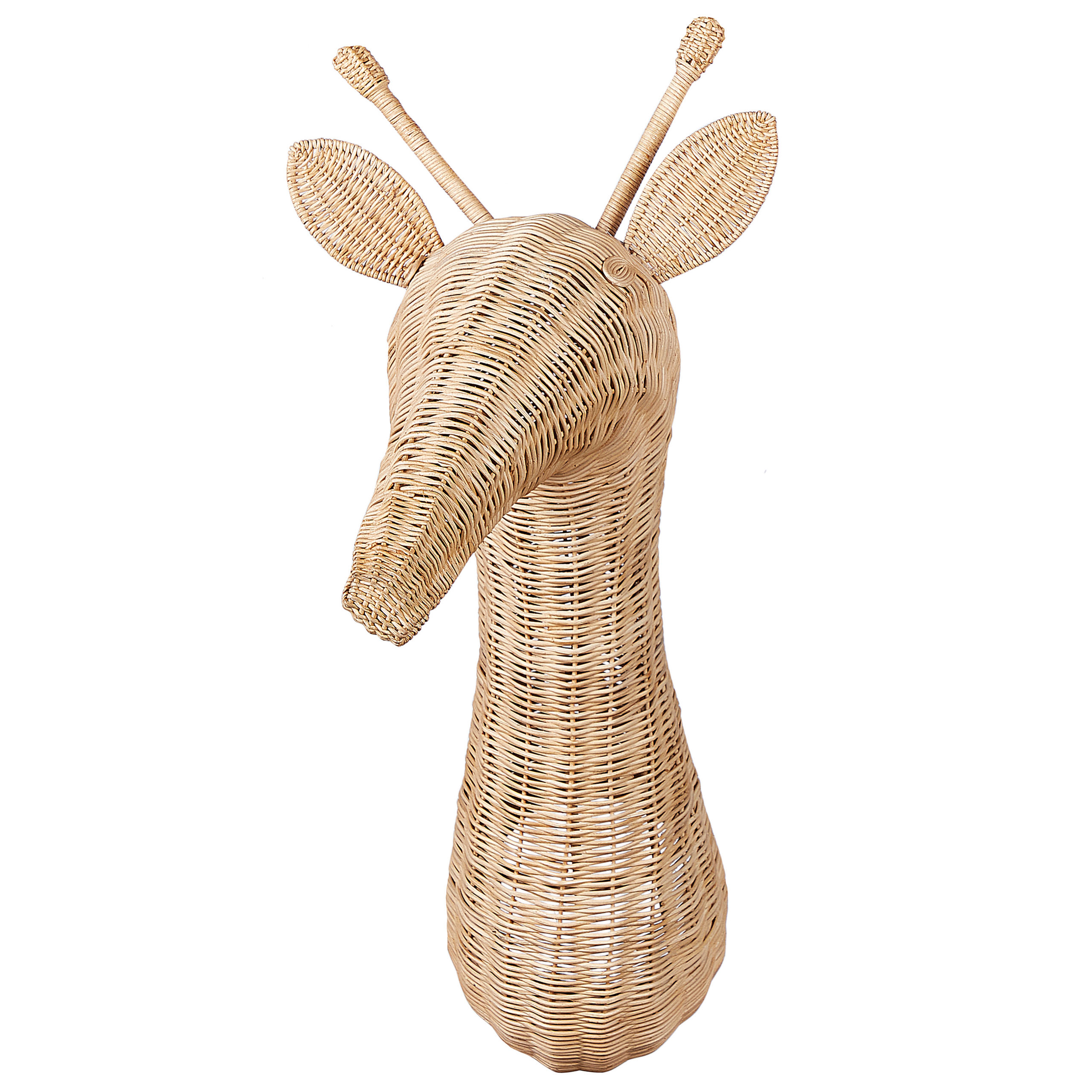 Vægdekoration Giraf BANANEC 83 cm Rattan Naturlig