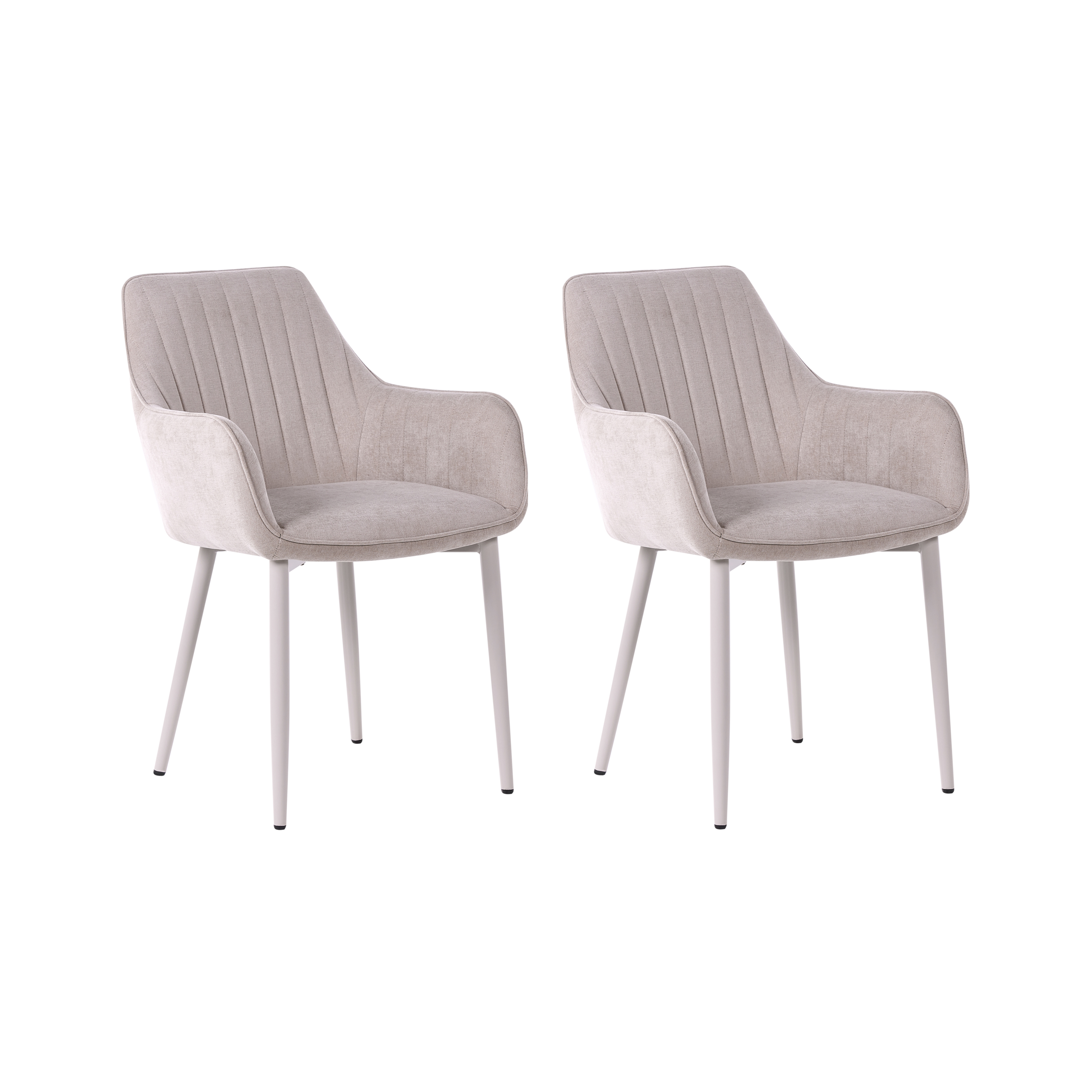 Sæt med 2 spisebordsstole WELLSTON Beige