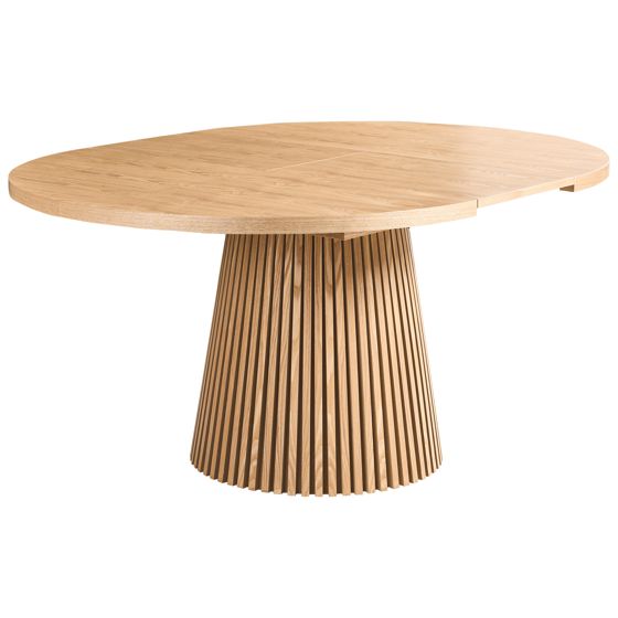 Spisebord med udtræk MOORE Lys ask 120/160 cm 120 cm