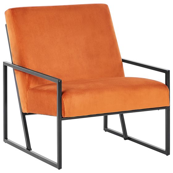 Lænestol DELARY Velour Orange