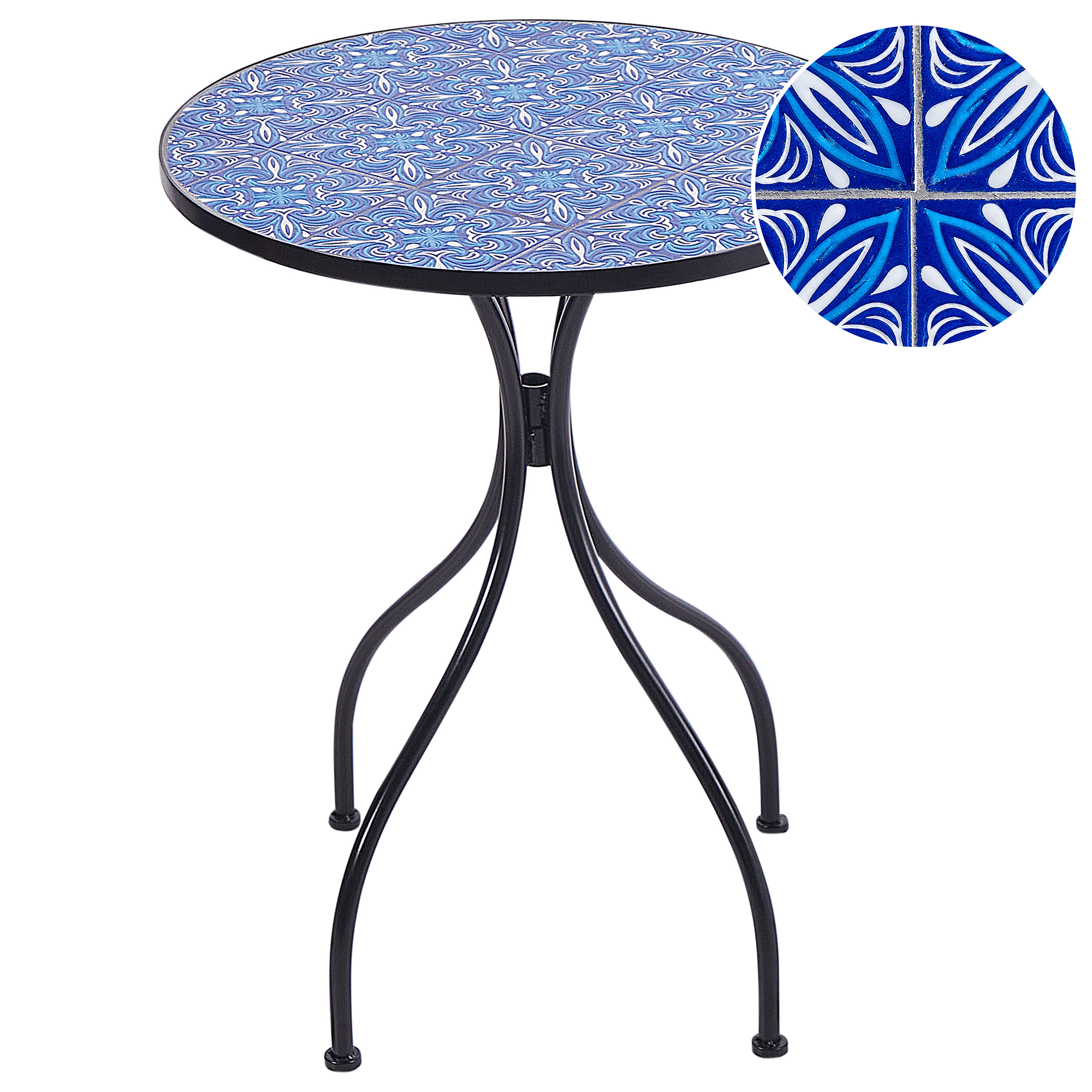 Bistro bord CIGLIANO 60 cm 60 cm Metal Sort