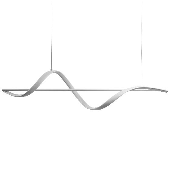 LED-pendel lampe KHUTTI Med fjernbetjening Med dæmpning Metal Hvid