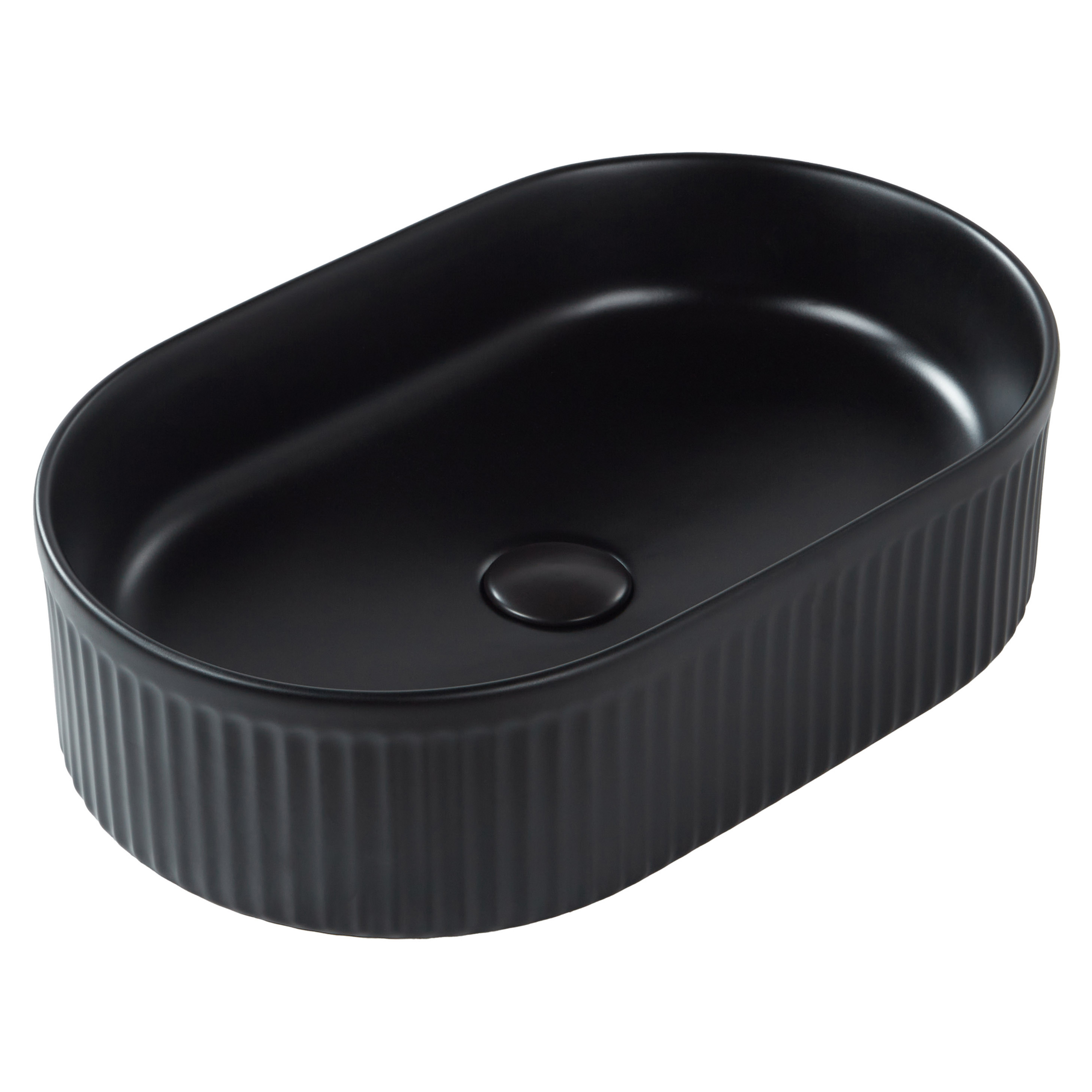 Vask til bordplade GELDO 49 x 31 cm Keramik Sort