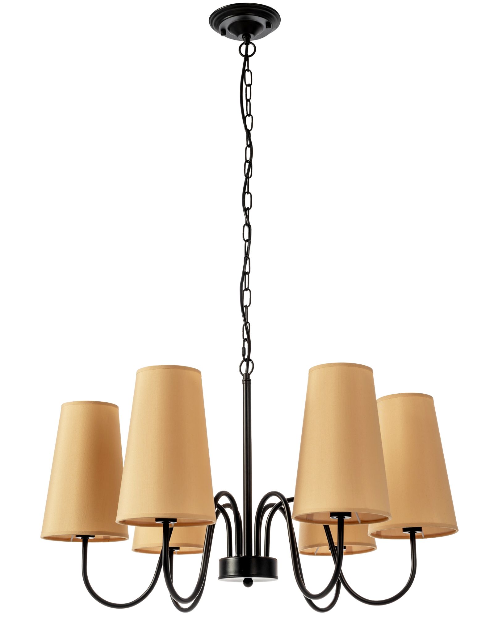 TOOLIGHT hængende loftlampe APP753-6 Sort 70x70x110cm