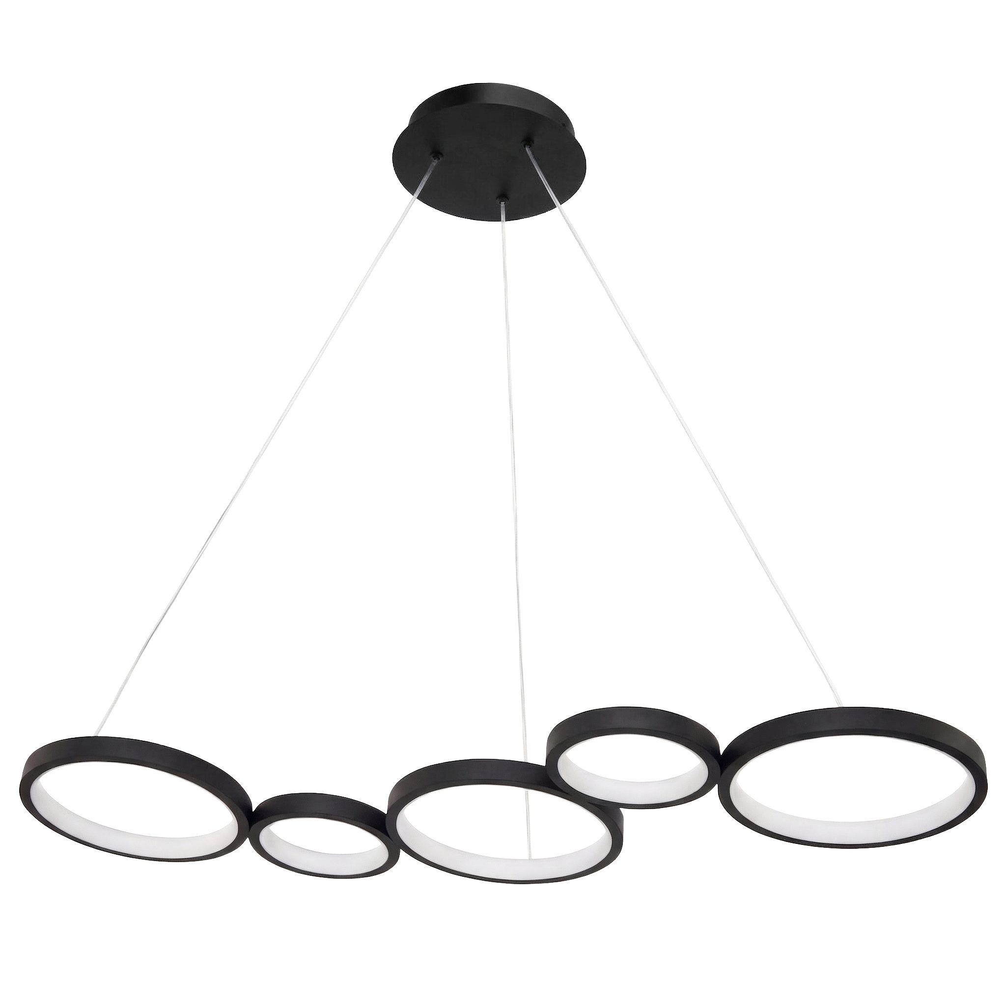 TOOLIGHT hængende loftlampe APP1923-CP Sort 85x21x100cm