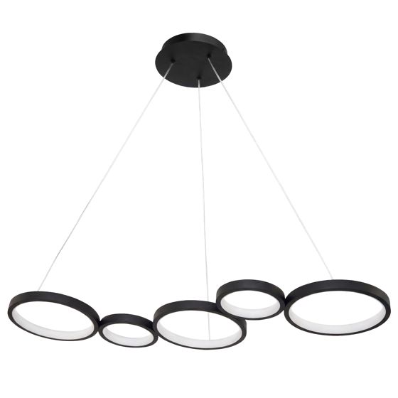 TOOLIGHT hængende loftlampe APP1923-CP Sort 85x21x100cm