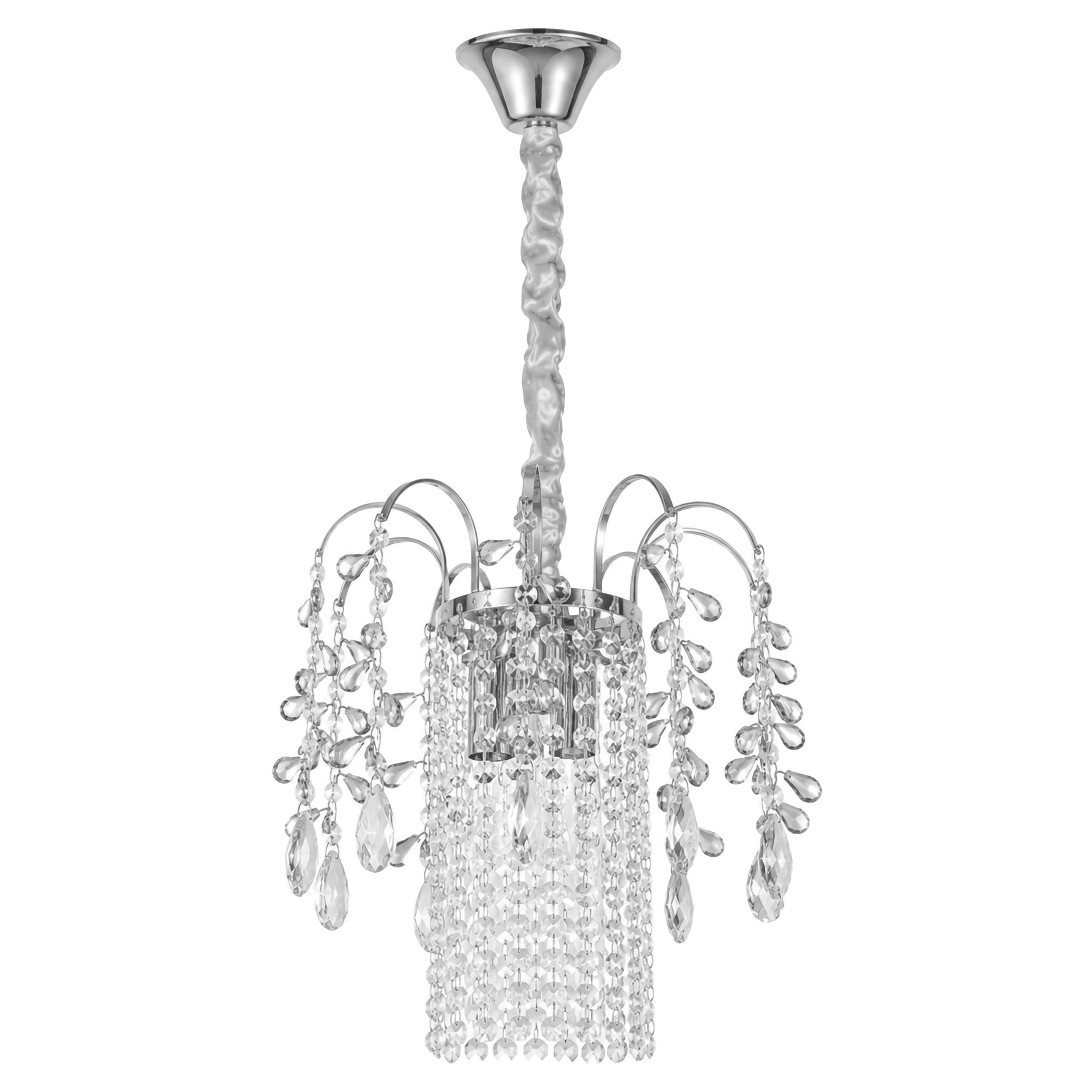 TOOLIGHT hængende loftlampe SWE089-CP 30cm Krom 27x27x80,5cm