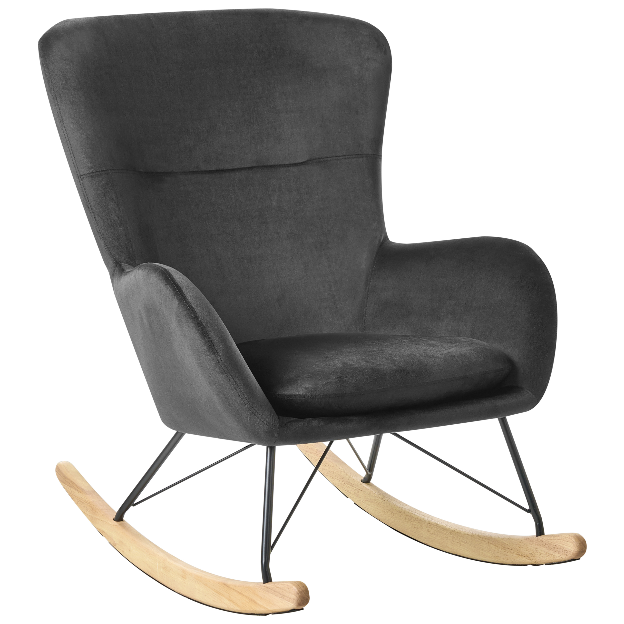 Gyngestol ELLAN Velour Sort