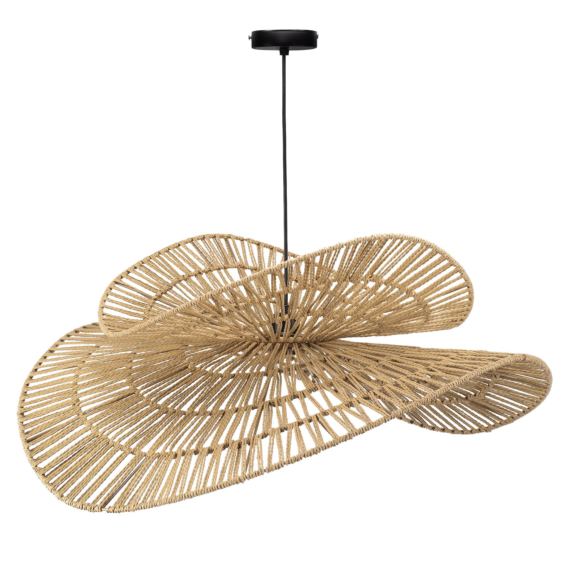 TOOLIGHT hængende loftlampe APP1738-1CP 80CM Brun 132,5x80x20cm