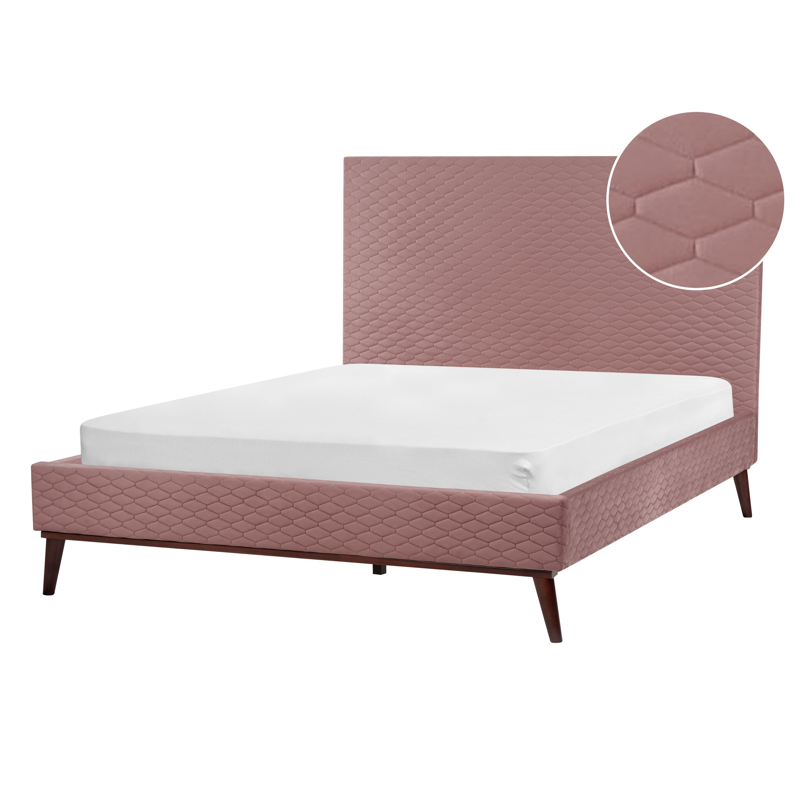 Seng Velour BAYONNE 140 x 200 cm Lyserød