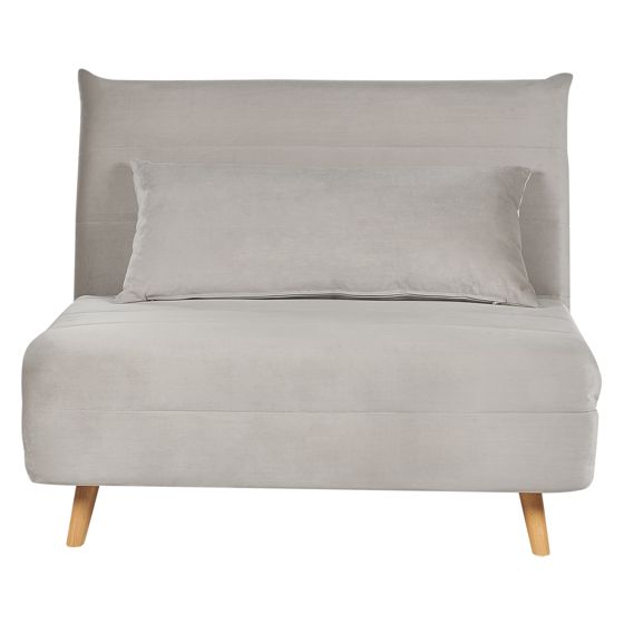 Sovestol SETTEN Velour Lysegrå