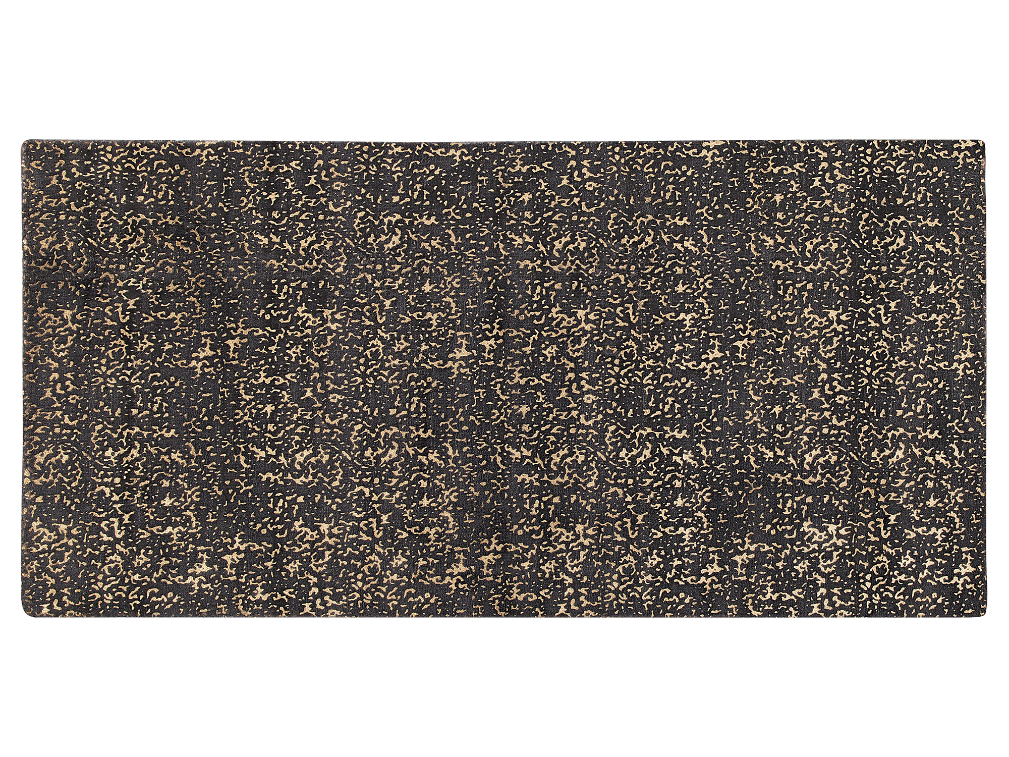 Gulvtæppe ESEL Guld 80 x 150 cm Viskose